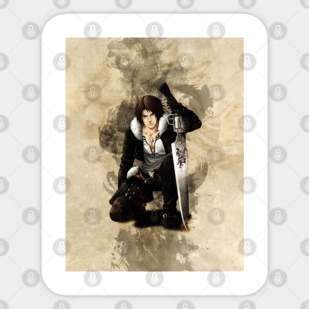 Squall leonhart Sticker by mcashe_art